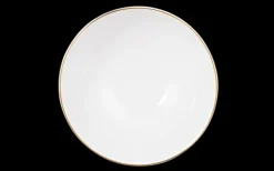 Amina Café au lait Schale 13 cm/0,50 l weiß/Goldrand