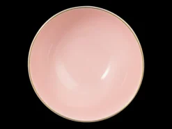 Amina Cappuccinoschale 11,5 cm/0,40 l rosé/Goldrand
