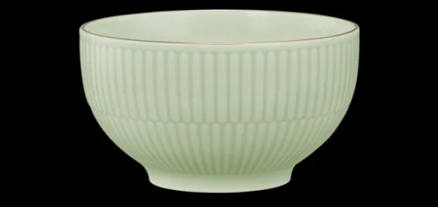 Amina Cappuccinoschale 11,5 cm/0,40 l seladon/Goldrand