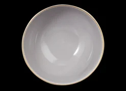 Amina Cappuccinoschale 11,5 cm/0,40 l silbergrau/Goldrand