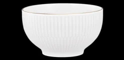 Amina Cappuccinoschale 11,5 cm/0,40 l weiß/Goldrand
