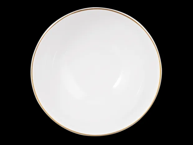 Amina Cappuccinoschale 11,5 cm/0,40 l weiß/Goldrand