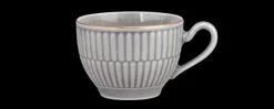 Amina Espressoobertasse 0,10 l silbergrau/Goldrand