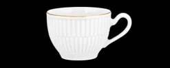 Amina Espressoobertasse 0,10 l weiß/Goldrand