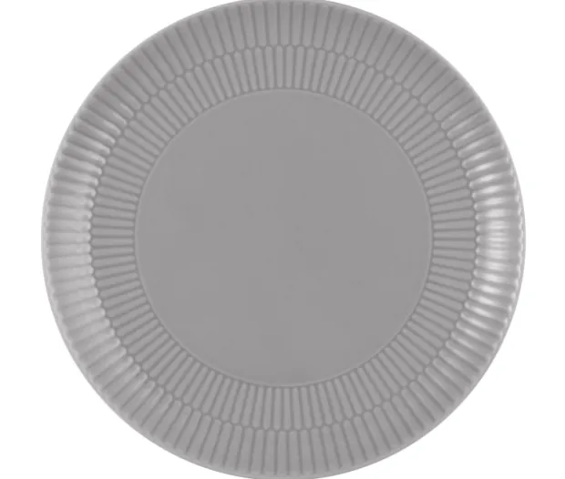 Amina Frühstücksteller rund 22,5 cm Silbergrau