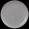 Amina Frühstücksteller rund 22,5 cm silbergrau/Goldrand