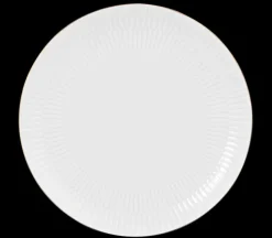 Amina Frühstücksteller rund 22,5 cm weiß/Goldrand