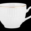 Amina Kaffeeobertasse 0,25 l weiß/Goldrand