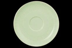 Amina Kombi-Untertasse groß 16 cm seladon/Goldrand
