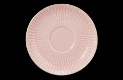 Amina Kombi-Untertasse klein 12 cm rosé/Goldrand