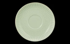 Amina Kombi-Untertasse klein 12 cm seladon/Goldrand
