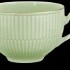 Amina Milchkaffeeobertasse 0,35 l seladon/Goldrand