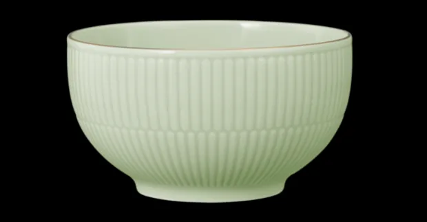 Amina Müslischale 15 cm seladon/Goldrand