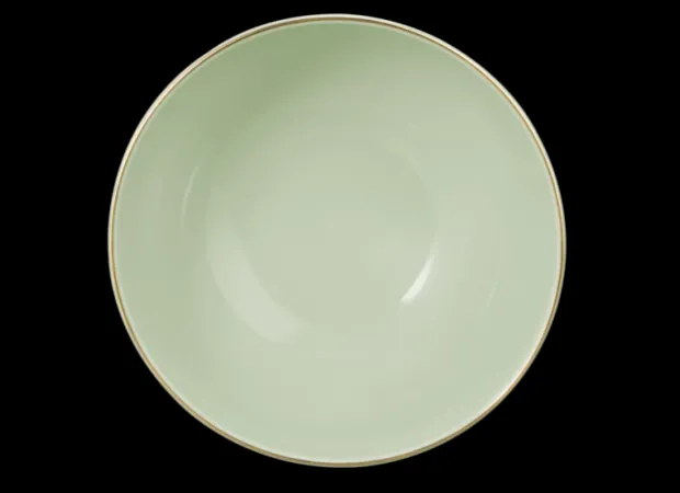 Amina Müslischale 15 cm seladon/Goldrand