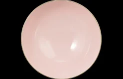 Amina Schüssel rund 21,5 cm rosé/Goldrand