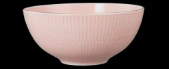 Amina Schüssel rund 21,5 cm rosé/Goldrand