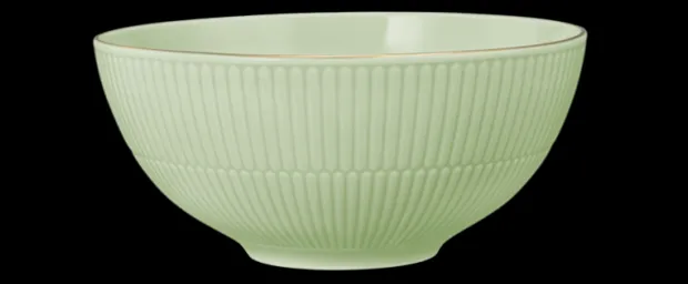 Amina Schüssel rund 21,5 cm seladon/Goldrand