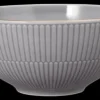 Amina Schüssel rund 21,5 cm silbergrau/Goldrand