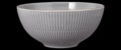Amina Schüssel rund 21,5 cm silbergrau/Goldrand