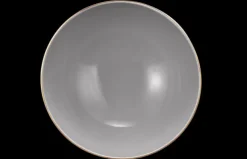 Amina Schüssel rund 21,5 cm silbergrau/Goldrand