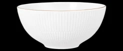 Amina Schüssel rund 21,5 cm weiß/Goldrand