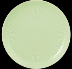 Amina Speiseteller rund 27,5 cm seladon/Goldrand