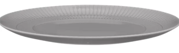 Amina Speiseteller rund 27,5 cm Silbergrau