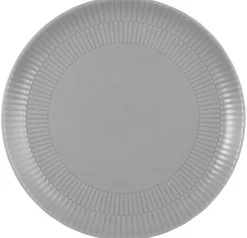 Amina Speiseteller rund 27,5 cm Silbergrau
