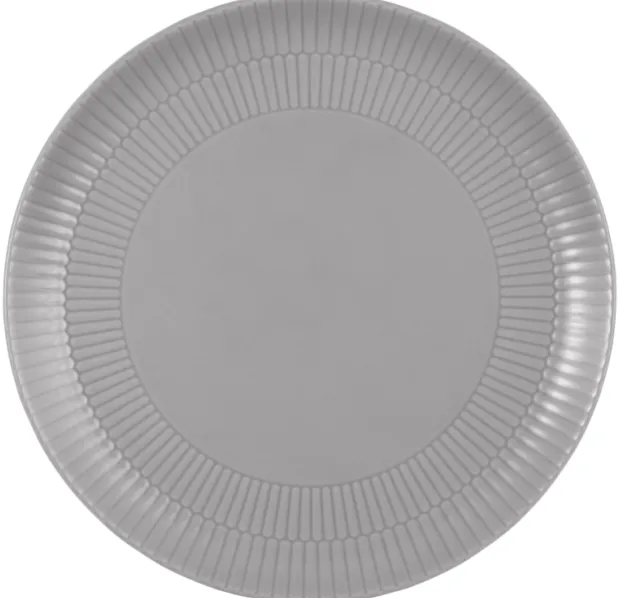 Amina Speiseteller rund 27,5 cm Silbergrau