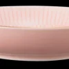 Amina Suppenteller rund 21 cm rosé/Goldrand