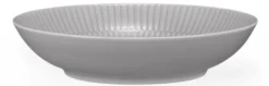 Amina Suppenteller rund 21 cm Silbergrau