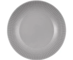Amina Suppenteller rund 21 cm Silbergrau
