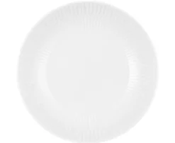 Amina Suppenteller rund 21 cm weiß