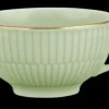 Amina Teeobertasse 0,22 l seladon/Goldrand