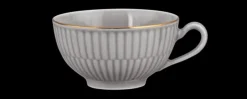 Amina Teeobertasse 0,14 l silbergrau/Goldrand