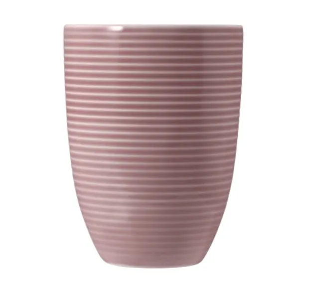 Beat Becher mit Henkel 0,35 l mit Relief Altrosa