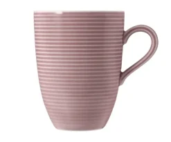 Beat Becher mit Henkel 0,35 l mit Relief Altrosa