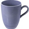 Beat Becher mit Henkel 0,35 l mit Relief Fliederblau