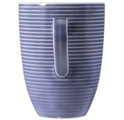 Beat Becher mit Henkel 0,35 l mit Relief Fliederblau
