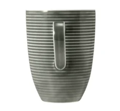 Beat Becher mit Henkel 0,35 l mit Relief Perlgrau
