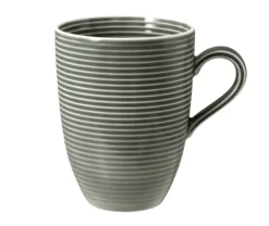 Beat Becher mit Henkel 0,35 l mit Relief Perlgrau