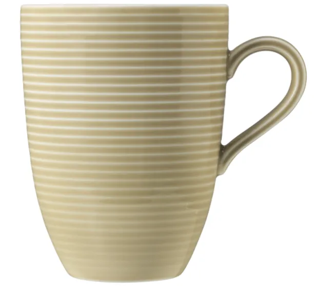 Beat Becher mit Henkel 0,35 l mit Relief Sandbeige