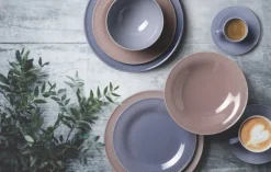 Beat Brotteller rund 17 cm Color Glaze Fliederblau