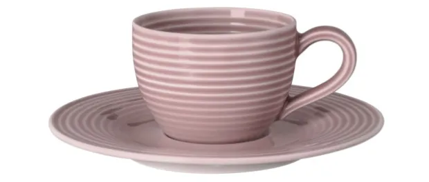 Beat Espressoobertasse 0,11 l mit Relief Altrosa