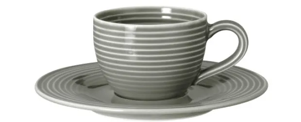 Beat Espressoobertasse 0,11 l mit Relief Perlgrau