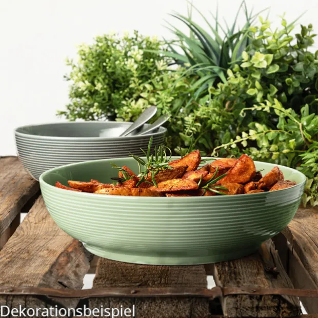 Beat Foodbowl 25 cm Color Glaze Salbeigrün