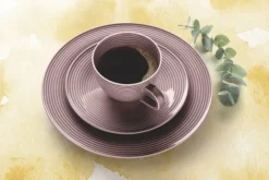 Beat Frühstücksteller rund 23 cm Color Glaze Altrosa