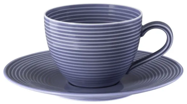 Beat Kaffeeobertasse 0,26 l mit Relief Fliederblau