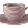 Beat Kaffeeobertasse 0,26 l mit Relief Altrosa