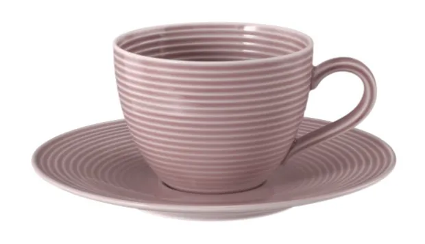 Beat Kaffeeobertasse 0,26 l mit Relief Altrosa